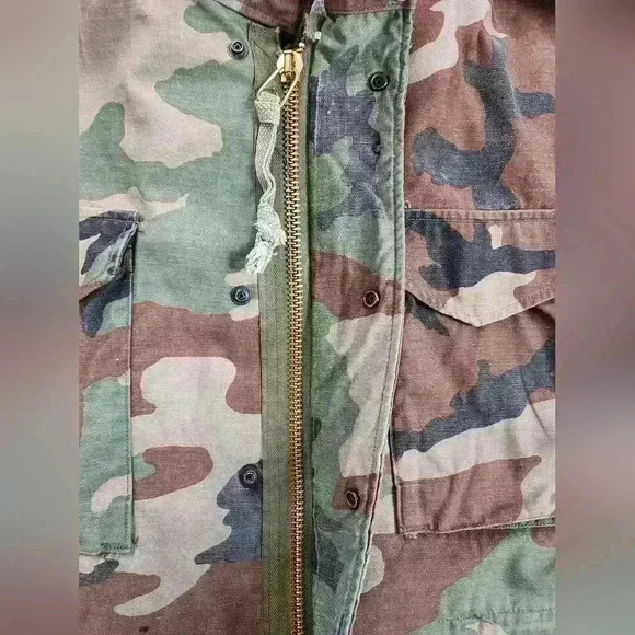 Field Mens Jacket Ready To Wear Coat Zip Hide Away Hoodie, sz MD - Picture 6 of 16